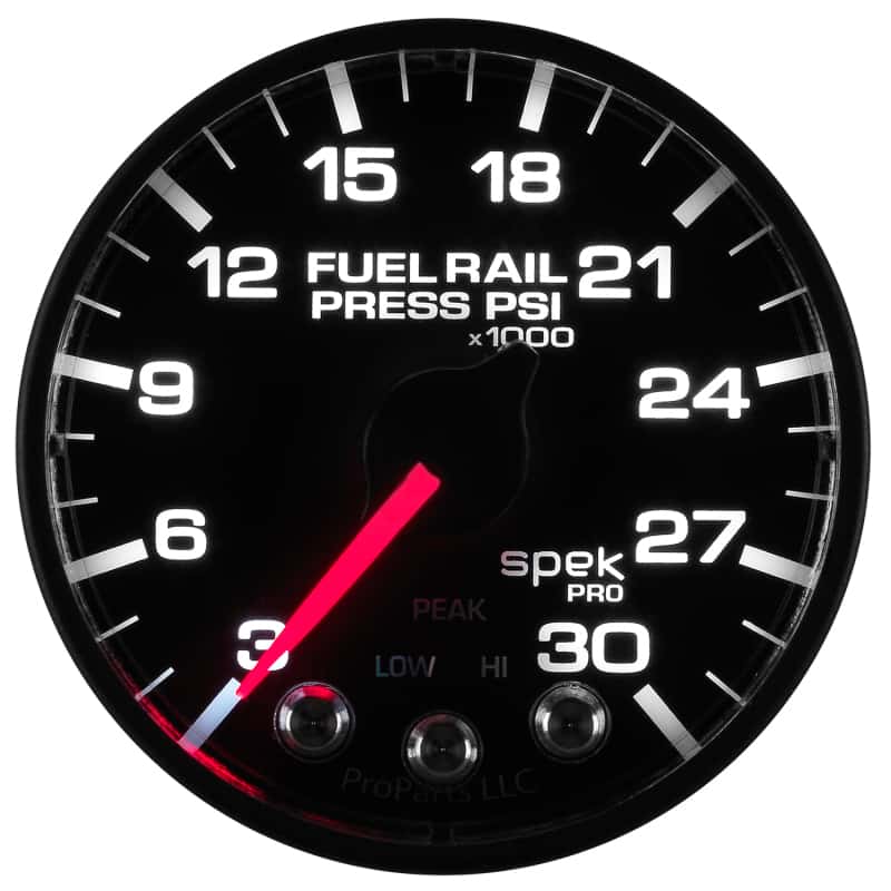 AutoMeter — Autometer Spek-Pro Gauge Rail Press 2 1/16in 30Kpsi Stepper Motor W/Peak & Warn Blk/Blk
GA 2" RAILP BFB SPEK - view 13