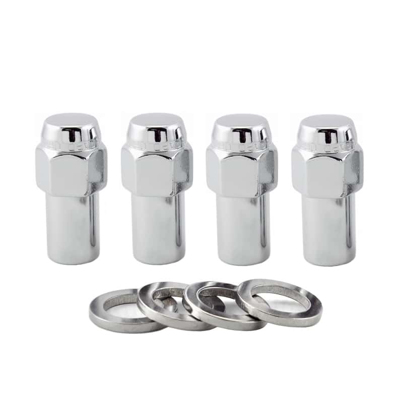 McGard — McGard Hex Lug Nut (Long Shank - .946in.) 1/2-20 / 13/16 Hex / 1.85in. Length (4-Pack) - Chrome - view 5