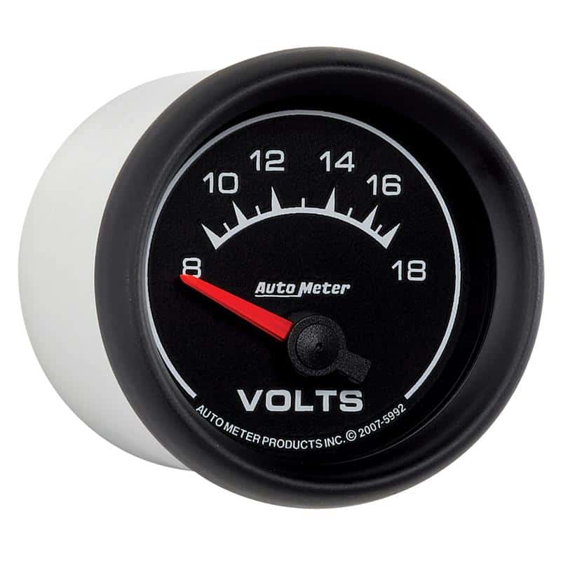 AutoMeter — Autometer Euro-Style 2-1/16in 8-18V Short Sweep Electronic Voltmeter Gauge
2" VOLT 18V ELEC ES - view 4