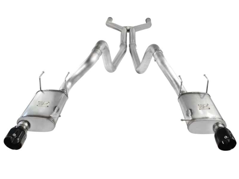 aFe — aFe MACHForce XP Cat-Back Exhaust 3in SS w/ Black Tips 11-14 Ford Mustang GT V8 5.0L
Cat-Back Exhaust - view 2