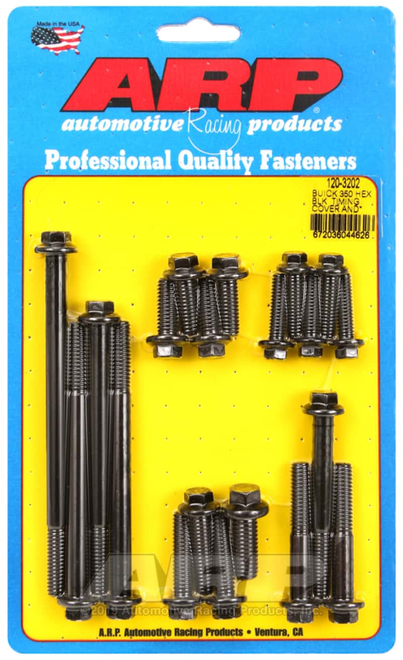 ARP — ARP Buick 350 Timing Cover and Water Pump Hex Bolt Kit - view 2
