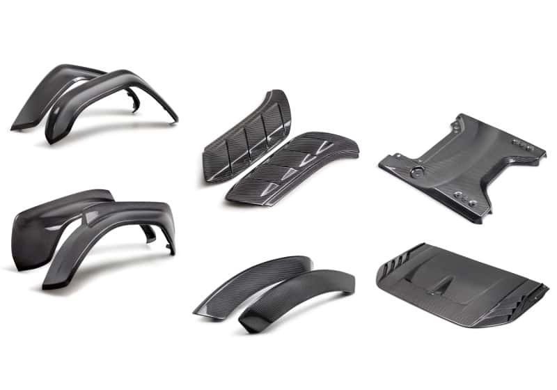 Ford Racing — Ford Racing 22-24 Ford Racing 22-24 Ford Bronco Raptor Carbon Fiber Appearance Kit - Gloss
Exterior Trim Kit - view 1