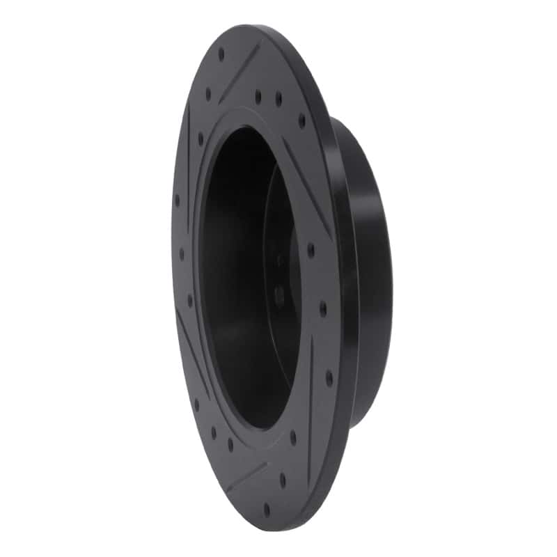 R1 Concepts — R1 89-98 Nissan 240SX Rear Right Drilled & Slotted Black Brake Rotor
R1 Brake Rotor Drill - view 4