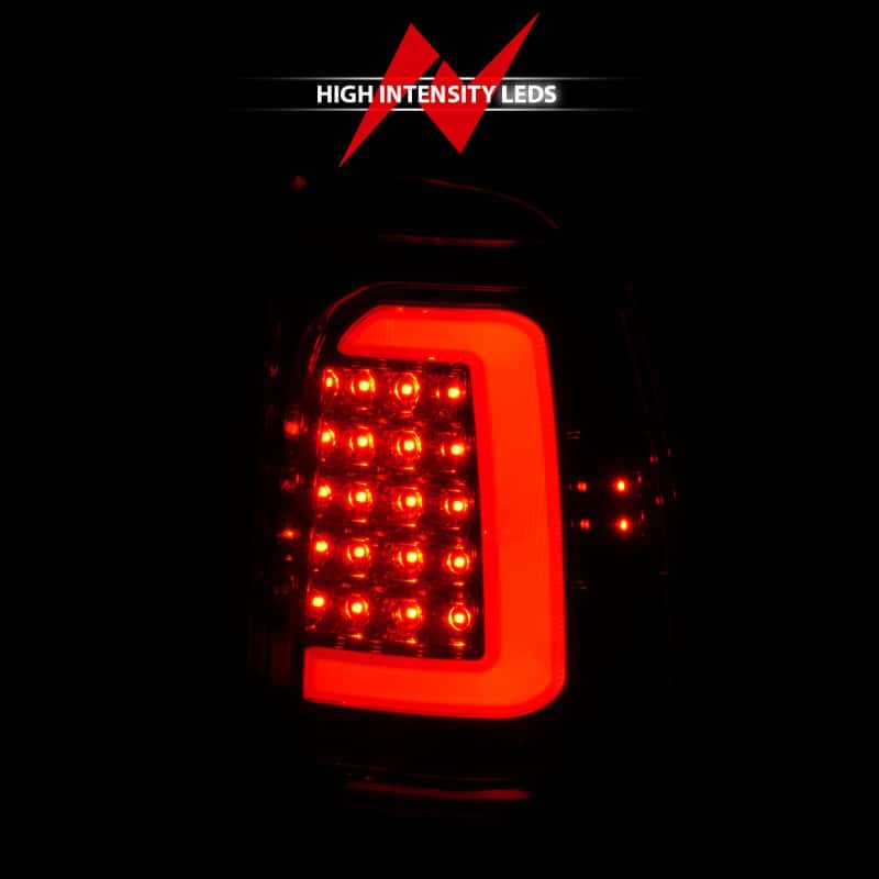 ANZO — ANZO 1997-2004 Dodge Dakota LED Taillights Chrome Housing Red Lens Pair - view 12