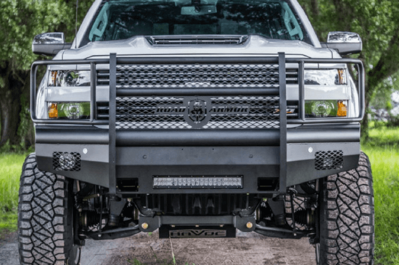 Road Armor — Road Armor 15-19 Chevy 2500 Vaquero Front Bumper Full Guard - Tex Blk - view 5
