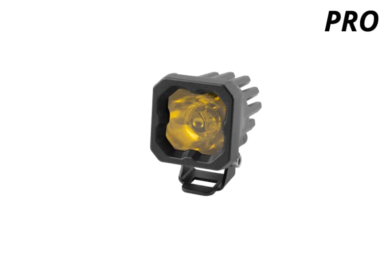 Diode Dynamics — Diode Dynamics Stage Series C1 LED Pod Pro - Yellow Wide Standard ABL Each - view 2
