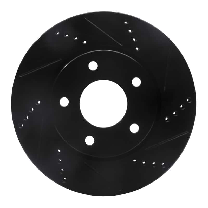 R1 Concepts — R1 07-17 Dodge CALIBER Front Right Drilled & Slotted Black Brake Rotor
R1 Brake Rotor Drill - view 1