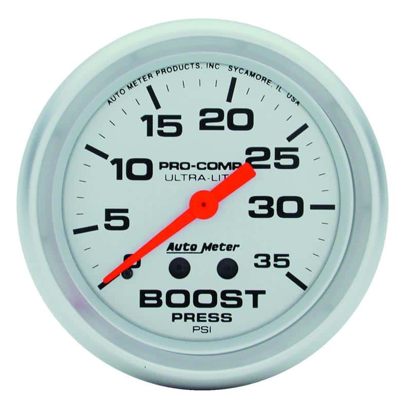 AutoMeter — Autometer Ultra-Lite 2 5/8in Mechanical Boost Gauge
2-5/8" BOOST, 0-35 P - view 2
