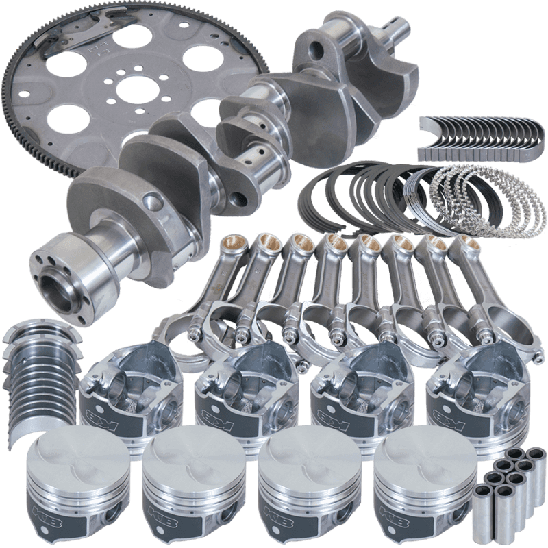 Eagle — Eagle Chevy 305 1Pc 3.480in Crank 5.700in I-Beam Rods 3.796in Pistons 153 Tooth FP Balanced Assembly
Bal Str & Strip Assy - view 1