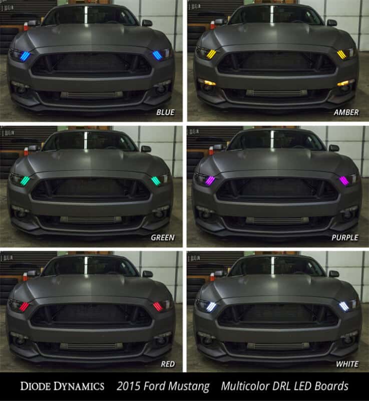 Diode Dynamics — Diode Dynamics 15-17 Ford Mustang RGBW DRL LED Boards - view 6