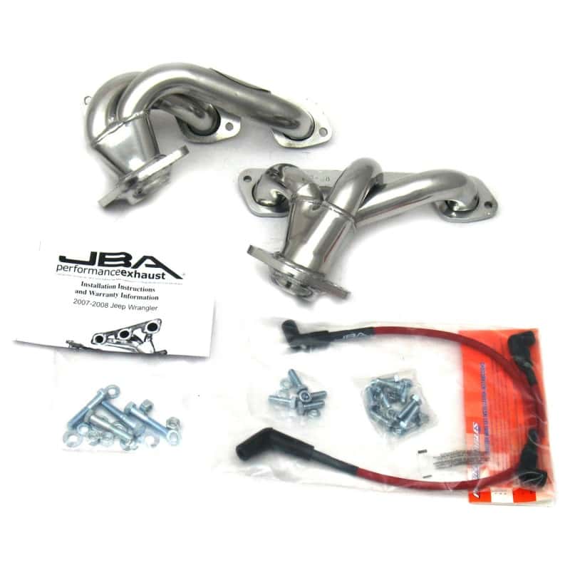 JBA — JBA 07-11 Jeep 3.8L V6 1-1/2in Primary Silver Ctd Cat4Ward Header
Exhaust Header - view 2