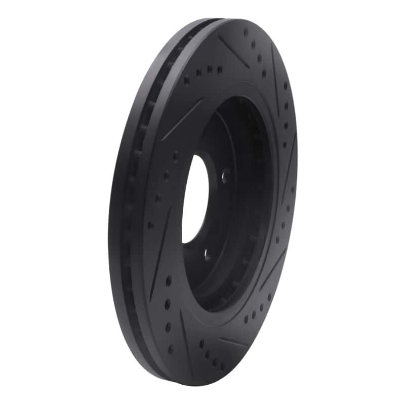 R1 Concepts — R1 94-01 Buick Regal Front Left Drilled & Slotted Black Brake Rotor
R1 Brake Rotor Drill - view 4