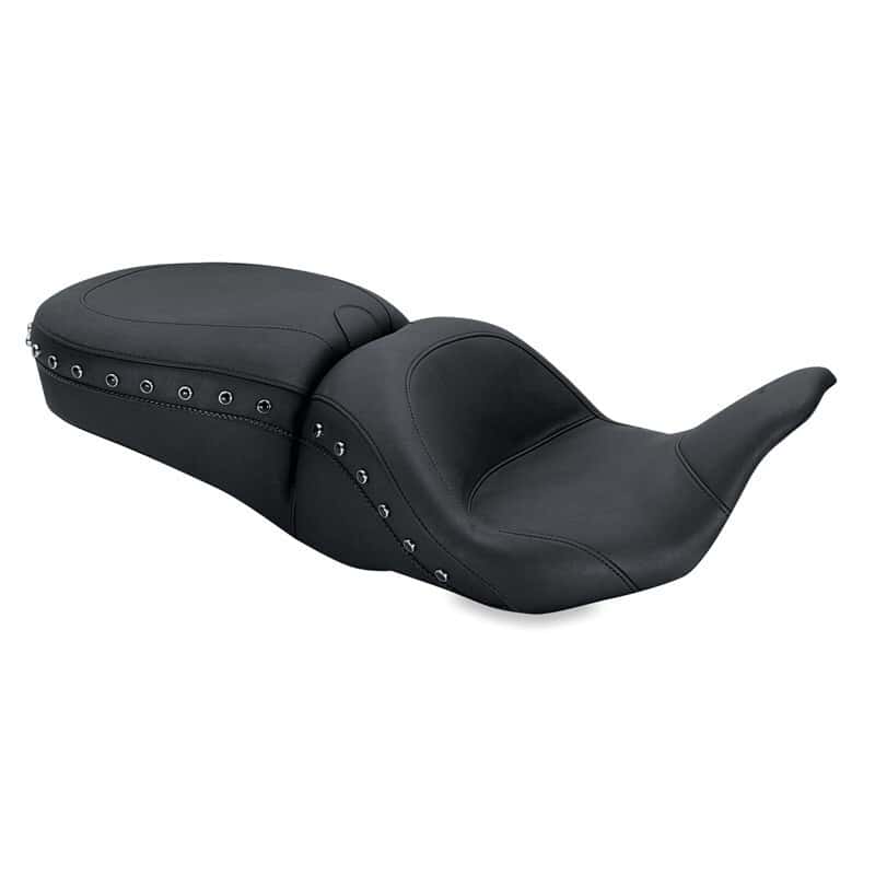 Mustang Motorcycle — Mustang 08-21 Harley Electra Glide,Rd Glide,Rd King Str Glide Lowdown 1PC Seat Black Pearls - Black - view 1