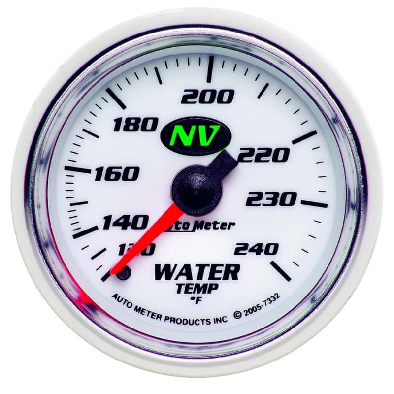 AutoMeter — Autometer Water Temp NV 2-1/16in 120-240 Deg F Mechanical Gauge
2-1/16" WATER TEMP, - view 1