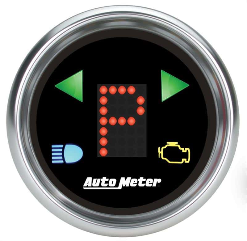 AutoMeter — Autometer Automatic Transmission PRNDL Black Dial Flat Lens Bright Super Bezel Gauge
GA 2" GEAR POS CB - view 5