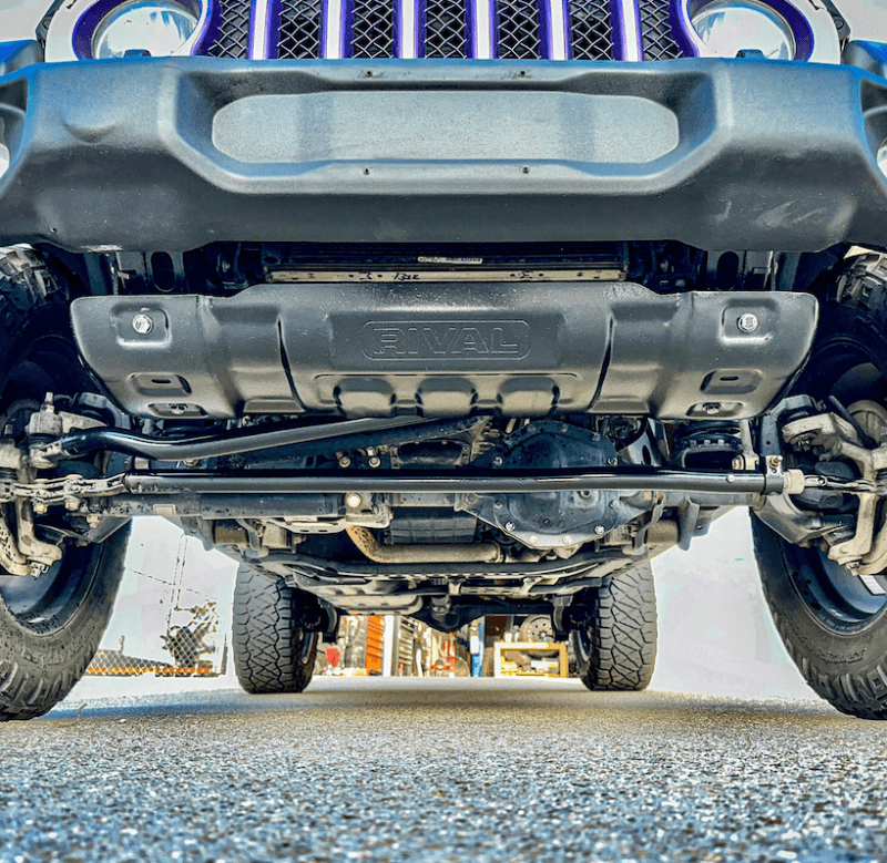 Rival 4x4 — Rival 18-26 Jeep Wrangler JL 07-18 Jeep JK 20-26 Jeep Gladiator Except Mojave Lower Skid Plate
Lower Skid Plate - view 5