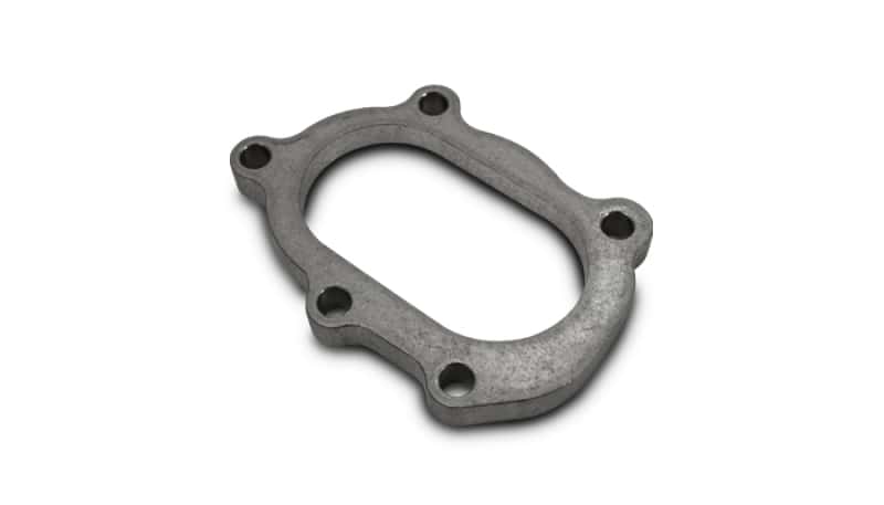 Vibrant — Vibrant GT25R / GT28R Discharge Flange with Oval Outlet (5 Bolt) Mild Steel 1/2in Thick
MSGT25R/28RDisFlange
Turbocharger Flange
MSGT25R/GT28RFlng - view 3