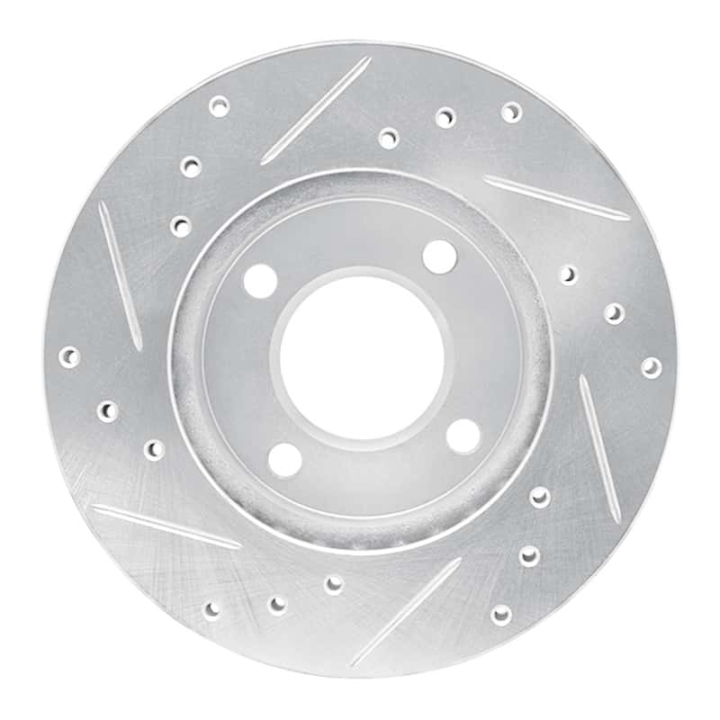 R1 Concepts — R1 92-00 Dodge COLT Front Right Drilled & Slotted Silver Brake Rotor
R1 Brake Rotor Drill - view 5