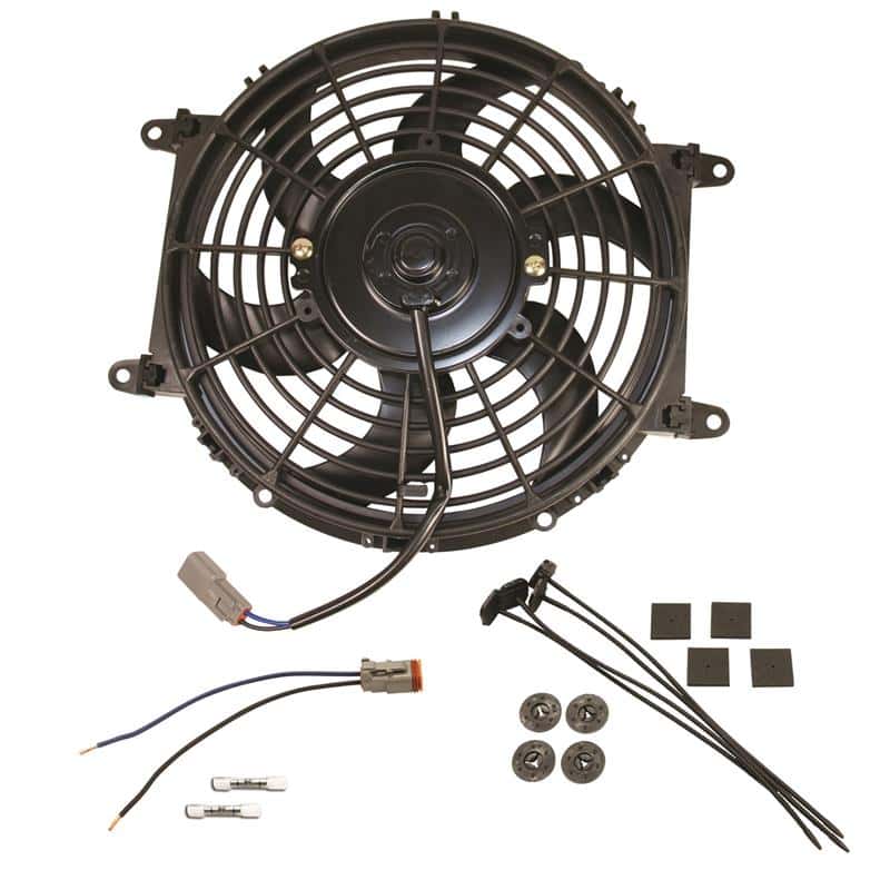 BD Diesel — BD Diesel Universal Transmission Cooler Electric Fan Assembly - 10 inch 800 CFM
Electric Cooling Fan
FAN ASSEMBLY - view 4