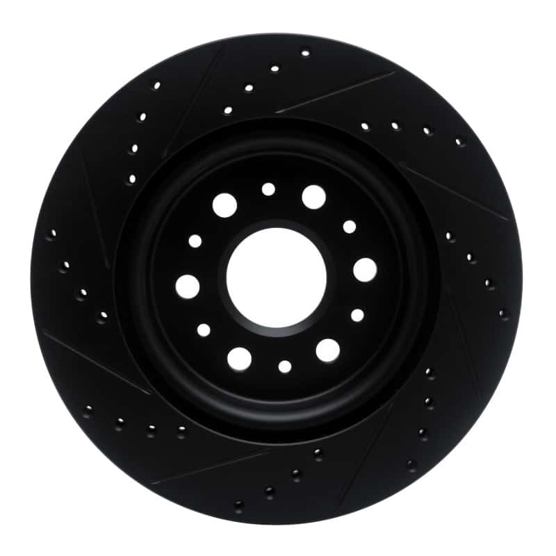 R1 Concepts — R1 17-25 Buick Enclave Rear Right Drilled & Slotted Black Brake Rotor
R1 Brake Rotor Drill - view 5