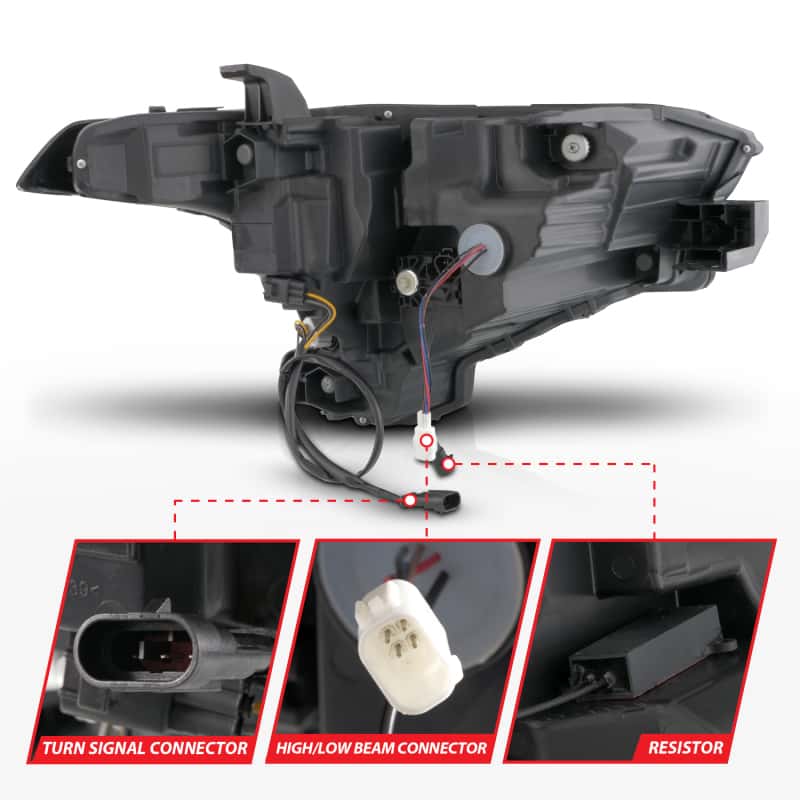 ANZO — ANZO 22-24 Toyota Tundra (w/Factory LED Refl.) Z-Series Full LED Proj Headlights - Driver Side ONLY - view 12