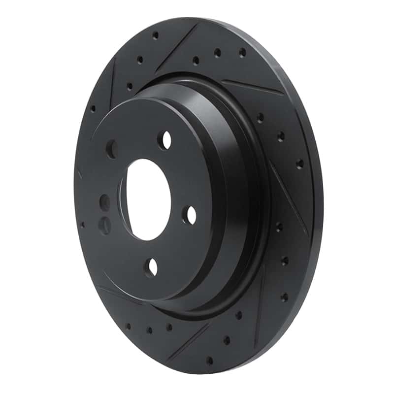 R1 Concepts — R1 07-13 Mercedes-Benz S550 Rear Left Drilled & Slotted Black Brake Rotor
R1 Brake Rotor Drill - view 2