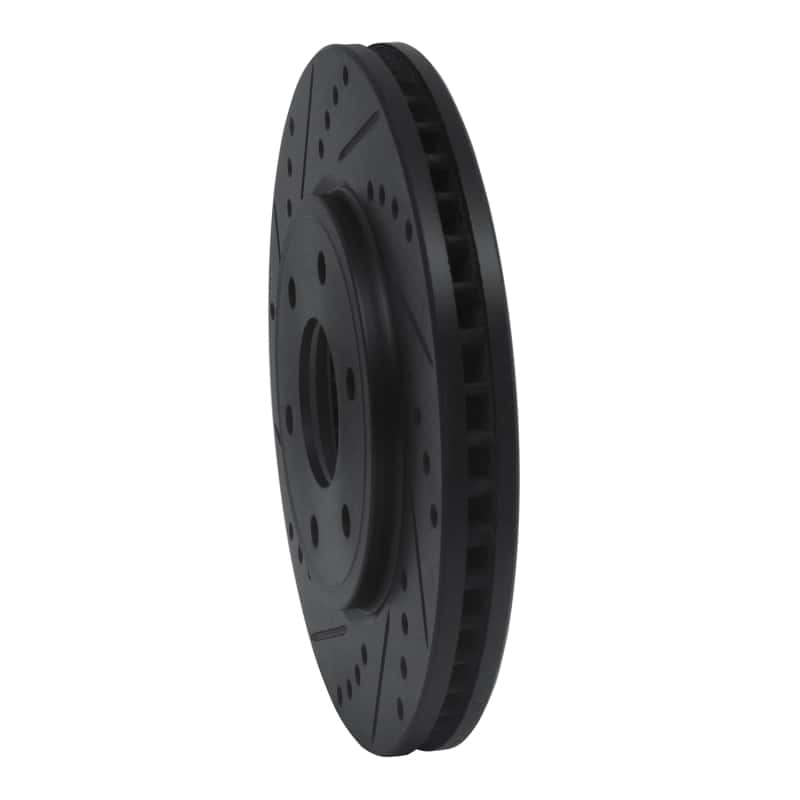 R1 Concepts — R1 05-21 Nissan Frontier Front Left Drilled & Slotted Black Brake Rotor
R1 Brake Rotor Drill - view 2