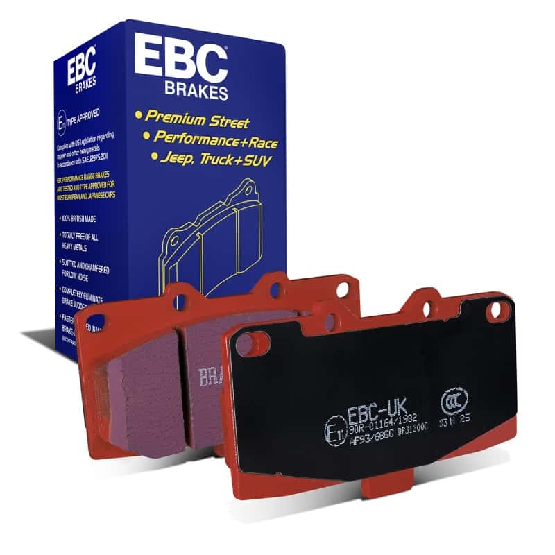 EBC — EBC 89-95 Nissan Skyline (R32) 2.6 Twin Turbo GT-R Redstuff Front Brake Pads
Disc Brake Pad - view 1