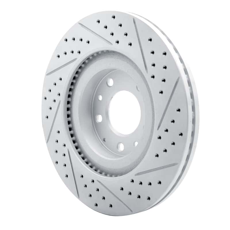 R1 Concepts — R1 07-15 Mazda Cx-9 Front Left Drilled & Slotted Geo-Carbon Rotor - view 4