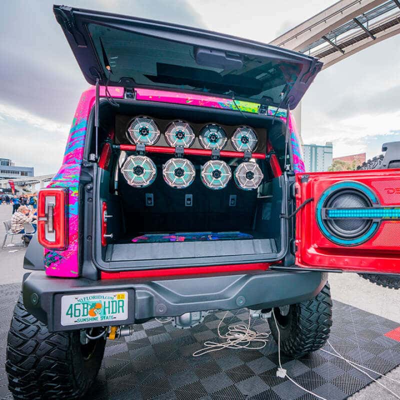 DS18 — DS18 21-25 Ford Bronco 4-Door Overhead Bar Fits 4 x 8in/2x 6.5in/2x 3.78in (Speakers Not Included) - view 8