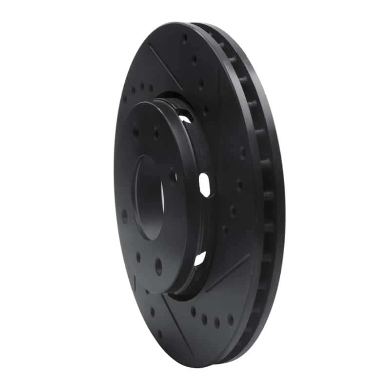 R1 Concepts — R1 00-04 Volvo V40 Front Right Drilled & Slotted Black Brake Rotor
R1 Brake Rotor Drill - view 2