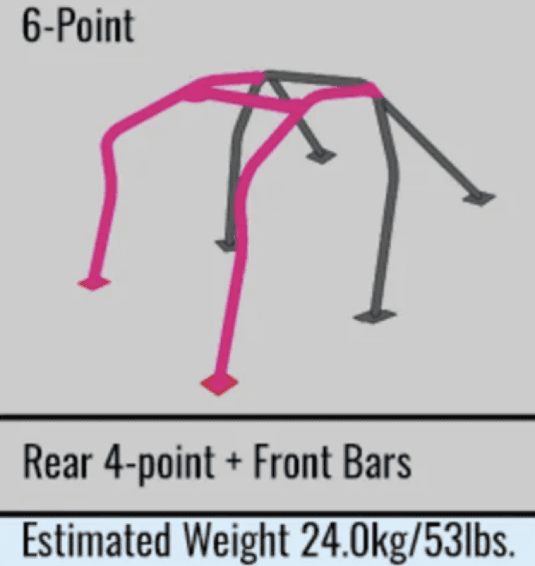 Cusco — Cusco SFTY21 4-Passenger 6pt BLK Around Dash Roll Cage 08-16 Hyundai Genesis Coupe (S/O/No Cancel) - view 4