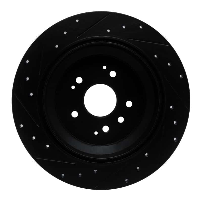 R1 Concepts — R1 14-16 Acura MDX Rear Right Drilled & Slotted Black Brake Rotor
R1 Brake Rotor Drill - view 5