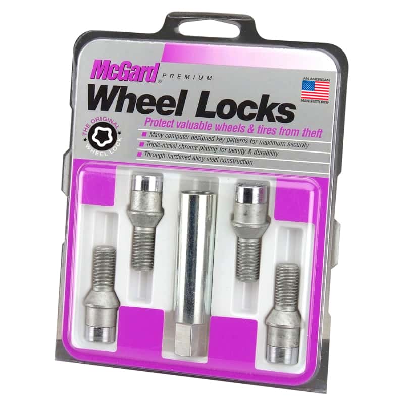 McGard — McGard Wheel Lock Bolt Set - 4pk. (Tuner / Cone Seat) M12X1.5 / 17mm Hex / 22.4mm Shank L. - Chrome - view 3