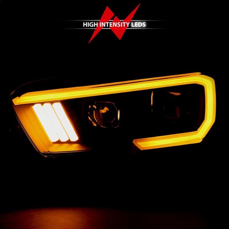 ANZO — ANZO 2016-2017 Toyota Tacoma Projector Headlights w/ Plank Style Switchback Black w/ Amber w/ DRL
Projector Headlights
Head Light Set - view 7