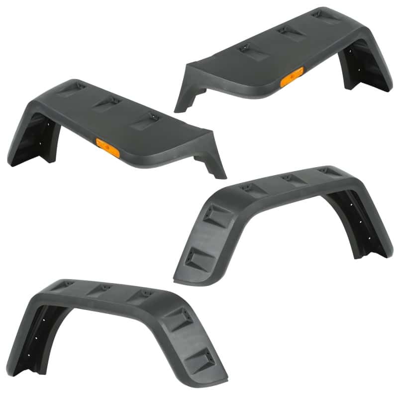 Rugged Ridge — Rugged Ridge Hurricane Fender Flare Kit US Smooth 07-18 Jeep Wrangler JK
OFFROAD_FENDERFLARES
FndrFlareHdwKt - view 1