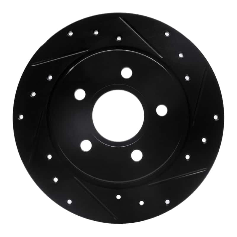 R1 Concepts — R1 12-18 Ford Focus Rear Right Drilled & Slotted Black Brake Rotor
R1 Brake Rotor Drill - view 1