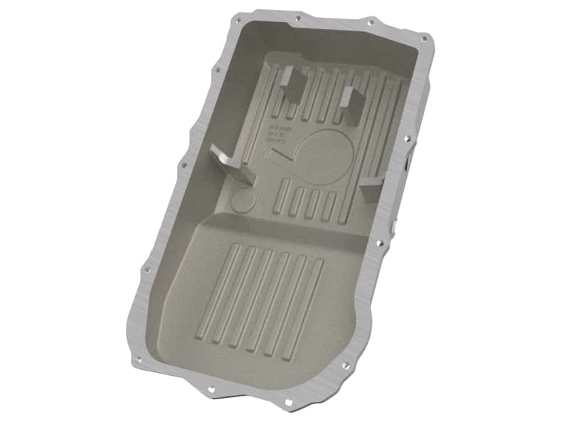 aFe — aFe 18-25 Jeep Wrangler JL V6 Transmission Pan - Black w/ Machined Fins
Transmission Pan - view 3