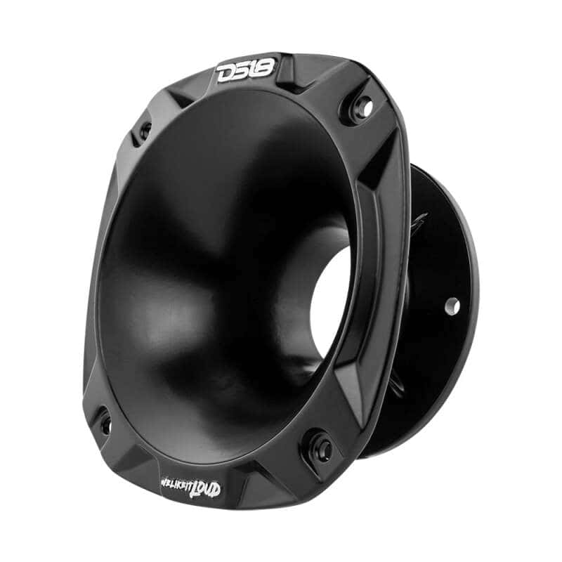 DS18 — DS18 2in Short Bolt-On Throat Horn 57 Degree 2.6in Depth Black Aluminum - view 4