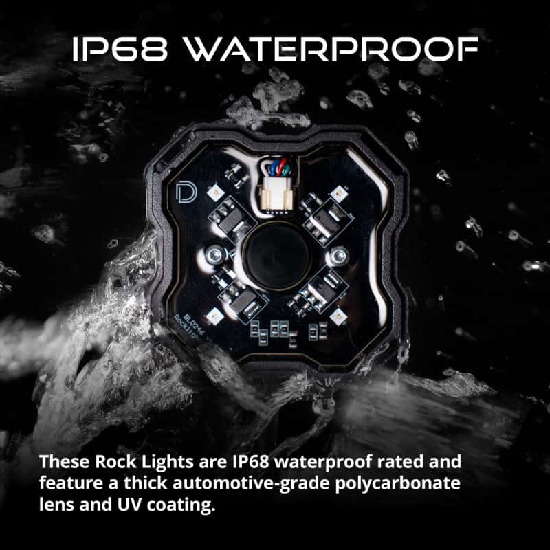 Diode Dynamics — Diode Dynamics Stage Series SXS Rock Light Installer Kit RGBW M8 (4-pack) - view 6