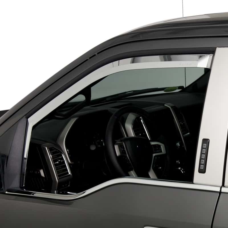 Putco — Putco 17-20 Ford SuperDuty - Crew Cab (Set of 4) Element Chrome Window Visors
Side Window Vent - view 8