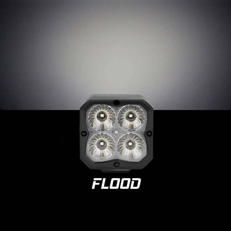 XKGLOW — XK Glow XKchrome 20w LED Cube Light w/ RGB Accent Light Kit w/ Controller- Flood Beam 2pc - view 2