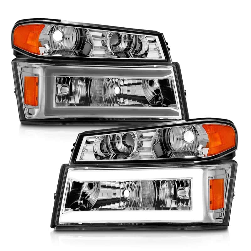 ANZO — ANZO 04-12 GM Colorado/Canyon/I-Series Crystal Headlights - w/ Light Bar Chrome Housing 4pcs
Head Light Set
HdLtSet - view 3