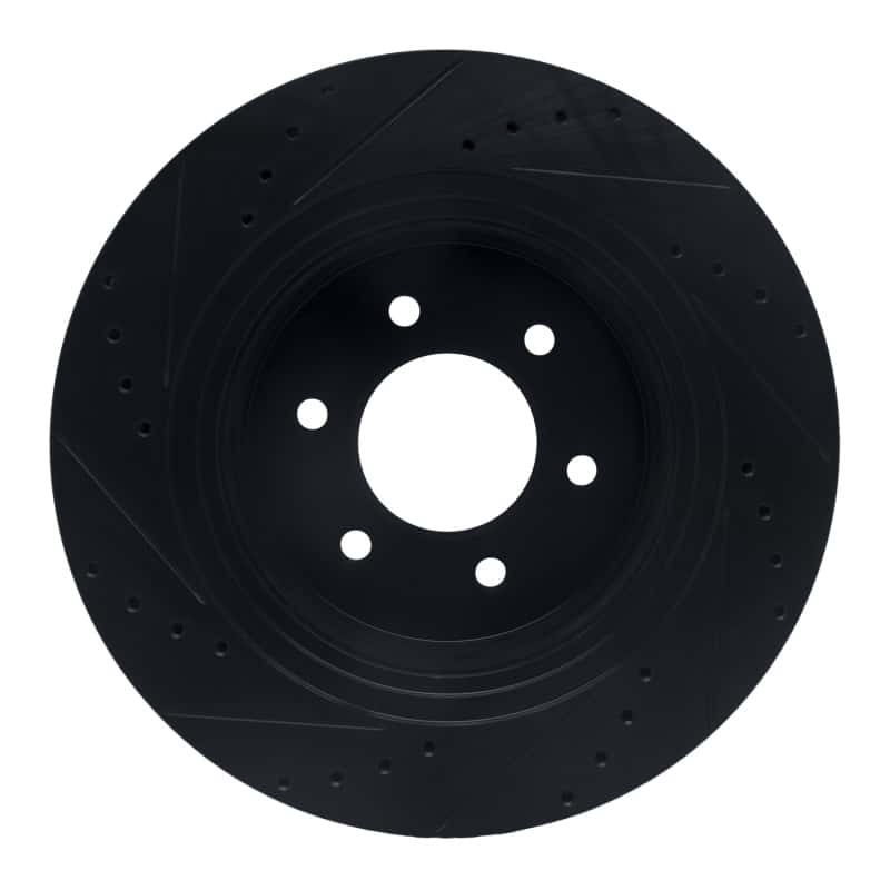 R1 Concepts — R1 16-24 Nissan Titan XD Front Right Drilled & Slotted Black Brake Rotor
R1 Brake Rotor Drill - view 5