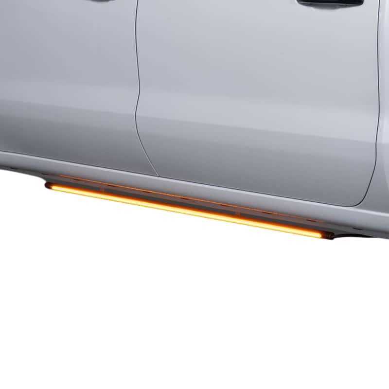 Putco — Putco 2011-2022 Dodge Durango Blade Rocker Kits Sideliners - Amber/White w/ White Override - view 1