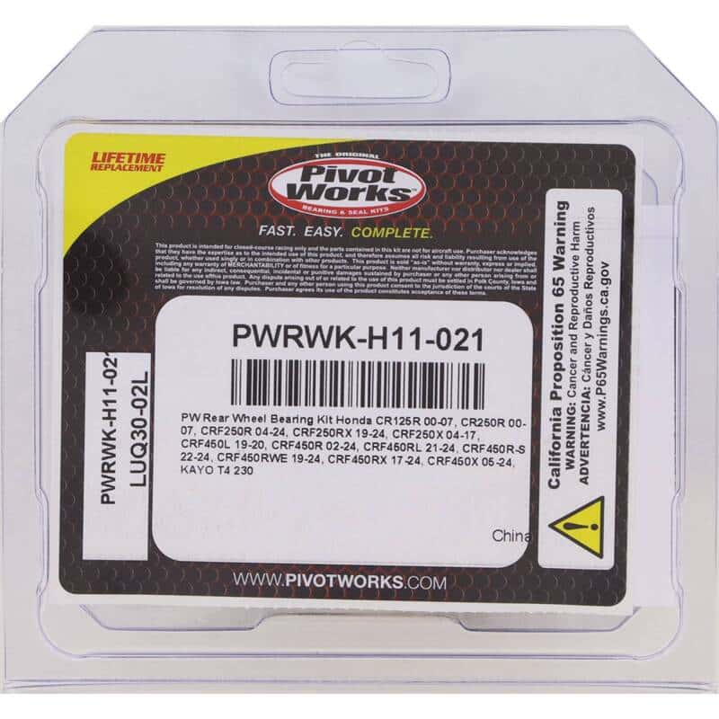 Pivot Works — Pivot Works 00-07 Honda CR125R - Rear Wheel Bearing Kit - view 3