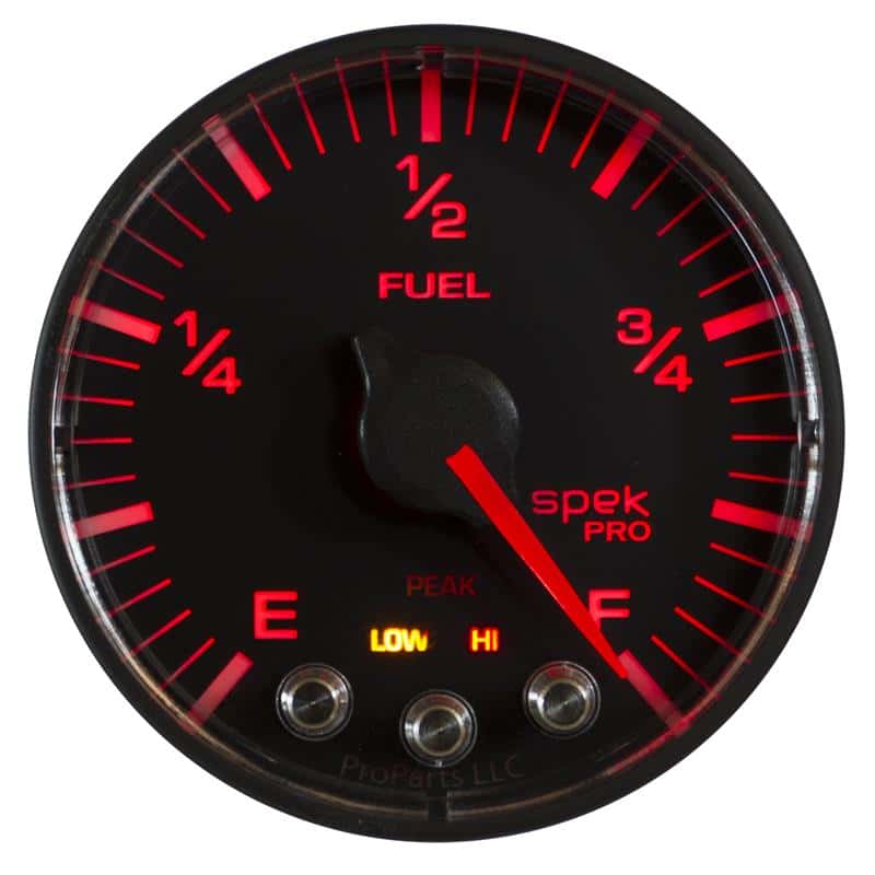 AutoMeter — Autometer Spek-Pro Gauge Fuel Level 2 1/16in 0-270 Programmable Blk/Blk
GA 2" FUEL BFB SPEK - view 3