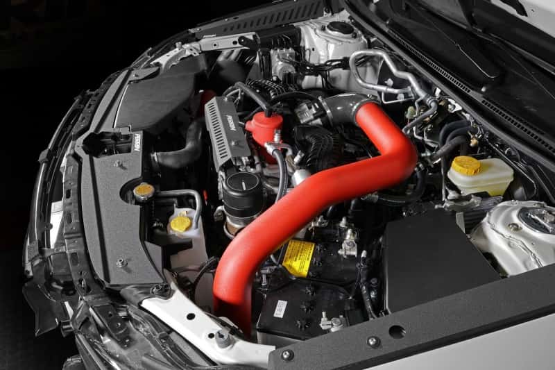 Perrin Performance — PERRIN 22-25 Subaru WRX Front Mount Intercooler Kit (Red Tubes & Silver Core) - view 2