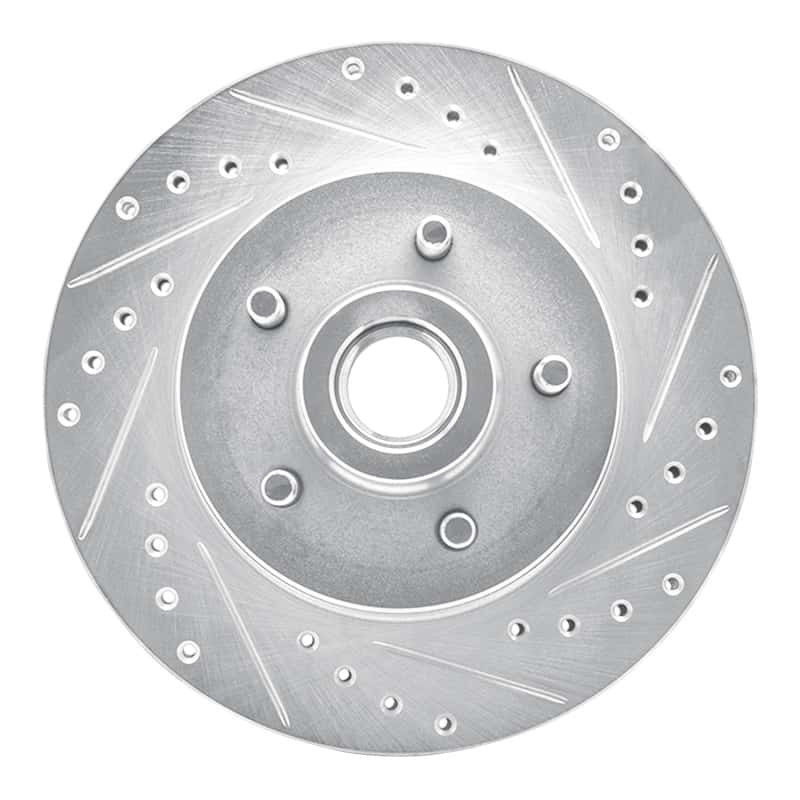 R1 Concepts — R1 1987-1990 Dodge Dakota RWD Front Right Drilled & Slotted Silver Brake Rotor
R1 Brake Rotor Drill - view 1
