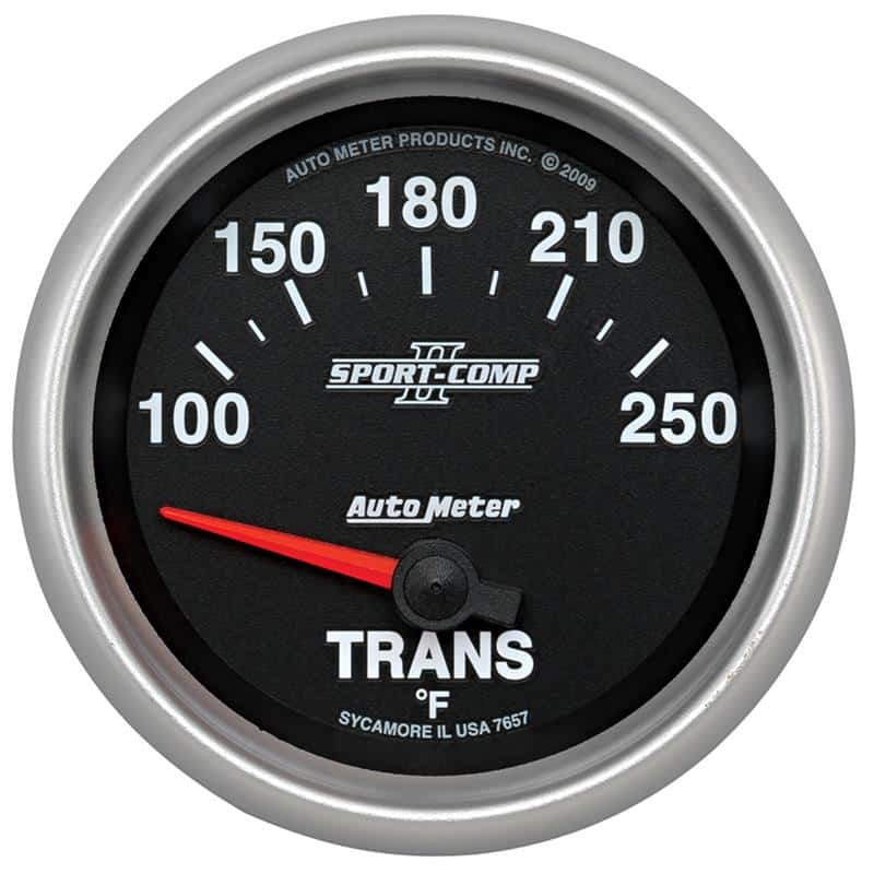 AutoMeter — Autometer Sport-Comp II 66.7mm 100-250 Deg F Transmission Electric Temperature Gauge
2-5/8" TRANS TEMP, 1 - view 2